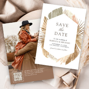Reserve A Data Folhas de Palmeira Secas das Pampas Rústicas Foto