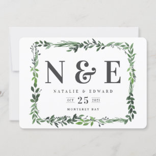 Reserve A Data folheto de aquarelas salve a data