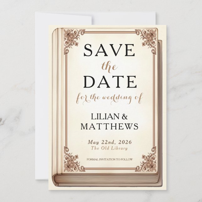 Reserve A Data Fonte Cursiva do Cobrir do Livro da Biblioteca Vin (Frente)