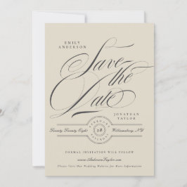 Reserve A Data Formal Elegant Calligraphy Wedding Website Photo