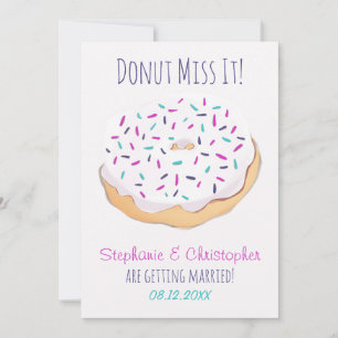 Reserve A Data Fosco Rosquinha de casamento