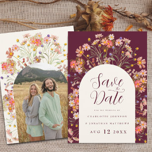 Reserve A Data Foto Arco Boho Outono Rústico Casamento de Flores 