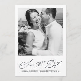 Reserve A Data Foto Azul Chic Salvar a Data