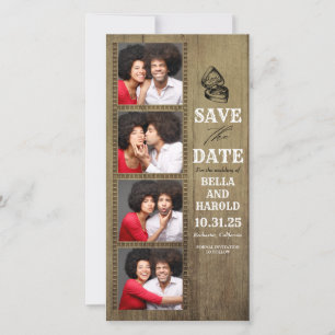 Reserve A Data Foto: Booth Themed Rustic Country Save Date