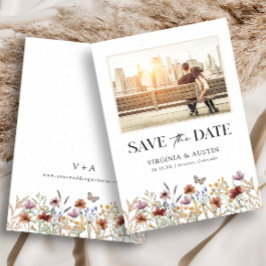 Reserve A Data Foto Branca Boho Save The Date