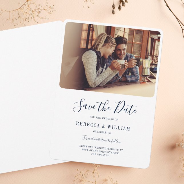 Reserve A Data Foto: Casamento Manuscrito Salvar A Data (Photo Handwritten Wedding Save The Date)