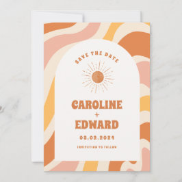 Reserve A Data Foto Código Qr Save the Date Arco-íris Ondulado Gr