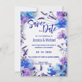 Reserve A Data Foto Cornflower e Elegance Lavanda