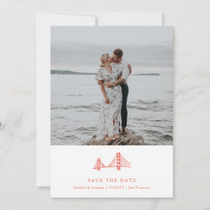 Reserve A Data Foto da ponte de compartimento Salvar a Data