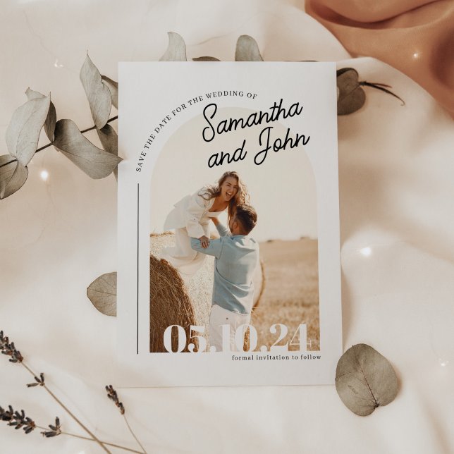 Reserve A Data Foto de Arch Boho (Criador carregado)