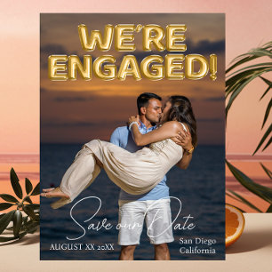 Reserve A Data Foto de Balões Dourados Envolvidos