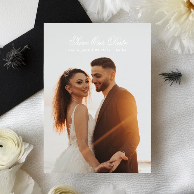 Reserve A Data Foto de Caligrafia Clássica White e Black Premium (Criador carregado)