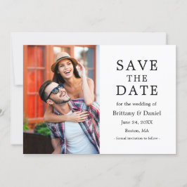 Reserve A Data Foto de Casal simples minimalista moderna