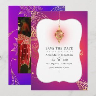 Reserve A Data Foto de casamento bollywood árabe com folha de our