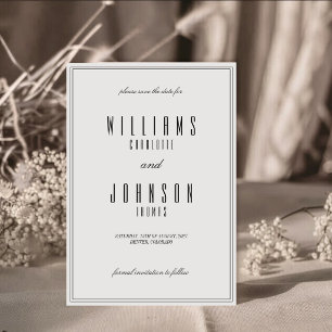 Reserve A Data Foto de casamento com roteiro vintage elegante e d