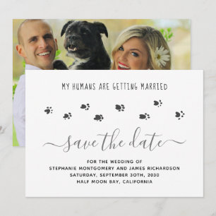 Reserve A Data Foto de casamento de animal de estimação personali