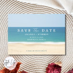 Reserve A Data Foto De Casamento De Destino Da Praia Salvar A Dat<br><div class="desc">Prepare seus convidados para seu grande dia com uma foto de casamento de destino de praia. Design simples inspirado na praia é perfeito para o seu casamento na praia de destino na Flórida ou em qualquer outro local costeiro. Adicione seus detalhes à frente e use uma bela foto de você...</div>