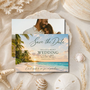 Reserve A Data Foto de Casamento de Destino de Praia Elegante