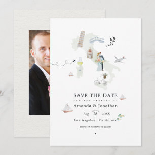 Reserve A Data Foto de casamento de destino italiano aquarela
