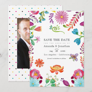 Reserve A Data Foto de Casamento de Fiesta Mexicana Floral em Aqu