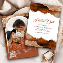 Foto de Casamento de Marble, Laranja-Arrastada,