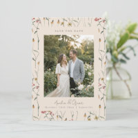 Foto de casamento de prado de outono boho floral d
