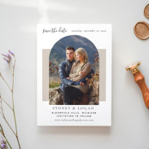 Foto de Casamento de Taupe de Arch Moderno