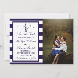 Reserve A Data Foto De Casamento Do Farol Náutico Salvar A Data