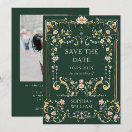Reserve A Data Foto de casamento do Ornamentado vitoriano Grace F