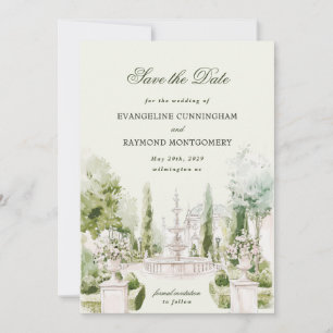 Reserve A Data Foto de casamento elegante em jardim de mansão em 