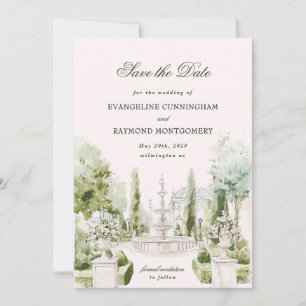 Reserve A Data Foto de casamento elegante em jardim de mansão em
