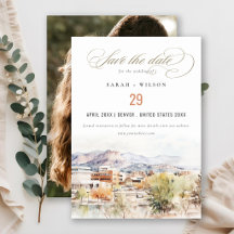 Foto de casamento em aquarela de Colorado Springs 