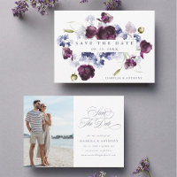 Foto de Casamento Floral de Plum Purple & Indigo B