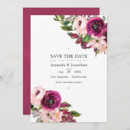 Reserve A Data Foto de casamento floral Marsala e Blush