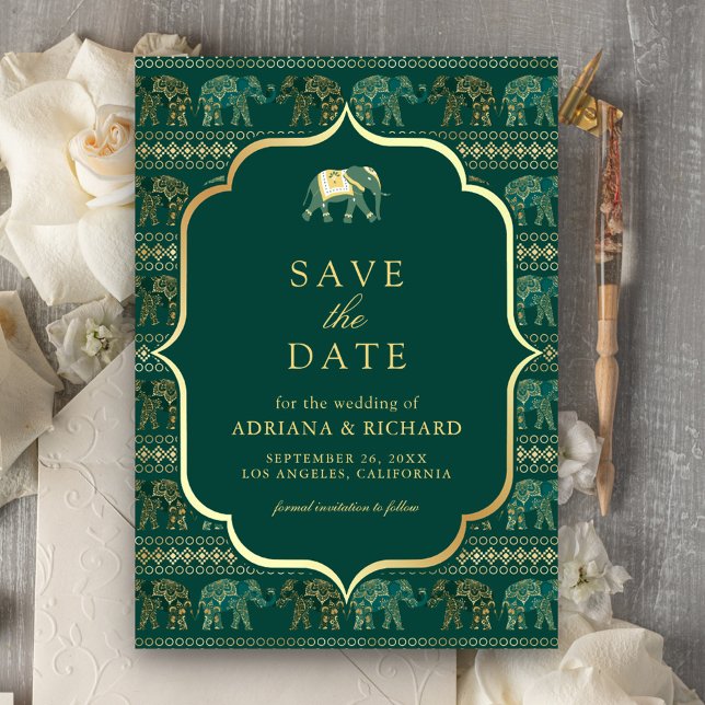 Reserve A Data Foto de Casamento Indiano com Elefante Esmeralda e (Criador carregado)