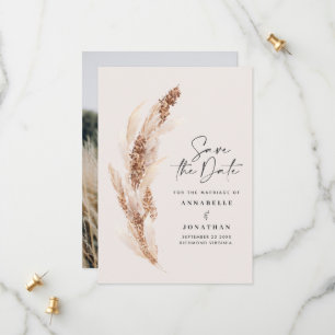 Reserve A Data foto de casamento natural de pampas salve a data