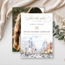 Foto de casamento paisagem aquarela Omaha Nebraska