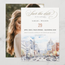 Foto de casamento paisagem aquarela Omaha Nebraska