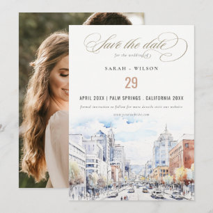 Reserve A Data Foto de casamento paisagem aquarela Omaha Nebraska