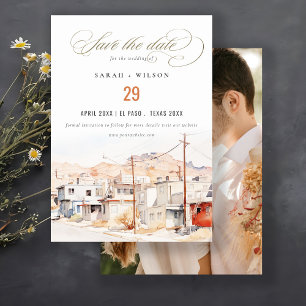 Reserve A Data Foto de Casamento por Aquarela em El Paso Texas Ci