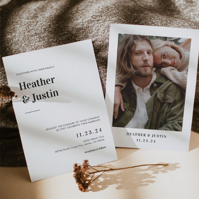 Reserve A Data Foto de Casamento Retroativo Negrito Salvar a Data (Criador carregado)