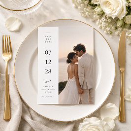Reserve A Data Foto de casamento Romântico de pôr do sol na praia
