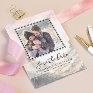Reserve A Data Foto de Casamento Rustic Watercolor em Montanha