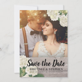 Reserve A Data Foto De Casamento Salvar A Data Hydrangeas Luz Mad