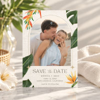 Foto de Casamento Tropical Floral na Praia