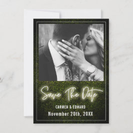 Reserve A Data Foto de Casamento White Neon Boxwood