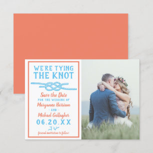 Reserve A Data Foto de Casando de casamento Aqua Blue Coral