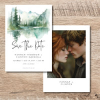 Foto de Cena de Água do Lago Rustic Mountain