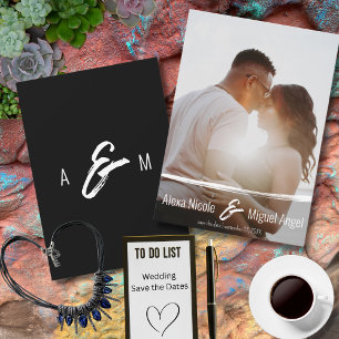 Reserve A Data Foto de cheio para Casamento Pintado Minimalista