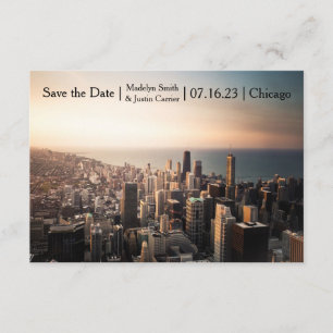 Reserve A Data Foto de Chicago - 3x5 Salve a Data
